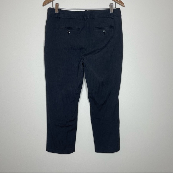 Izod Black Cotton Blend Textured Spring Cropped Pants - Picture 2 of 7